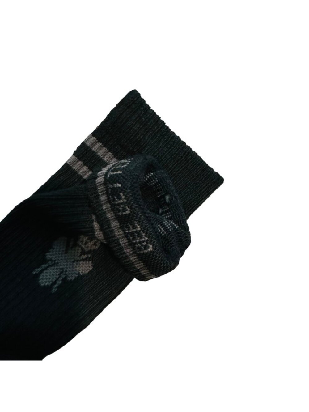 Bombas Crew socks size small black honeycomb arch support stay up antimicrobial - Picture 12 of 14